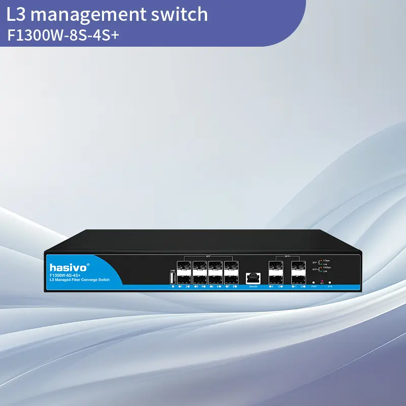 8+4 SFP Full 10G L3 Convergence Managed Switch