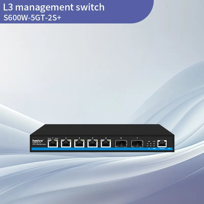 10G uplink 5-Port 2.5G L3 Convergence Managed Switch